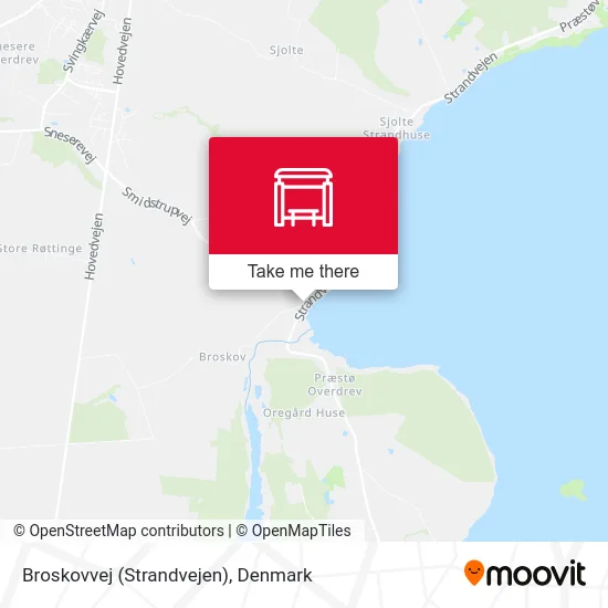 Broskovvej (Strandvejen) map