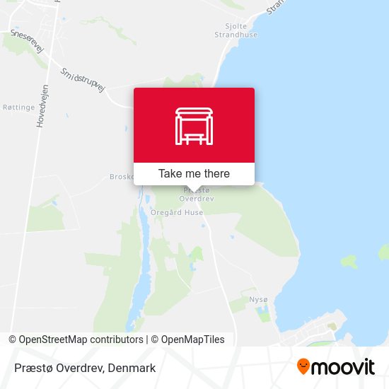 Præstø Overdrev map