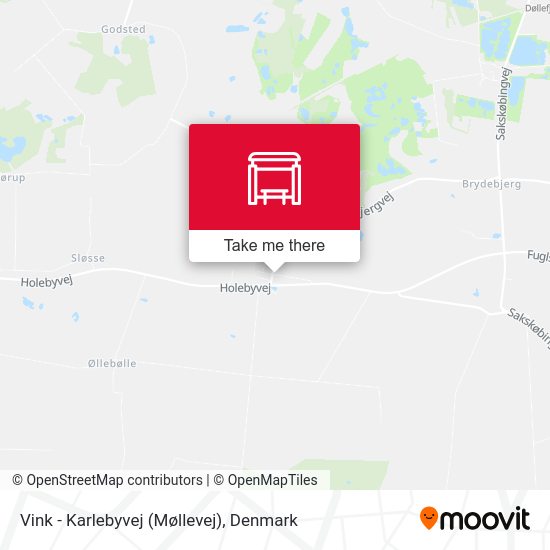 Vink - Karlebyvej (Møllevej) map