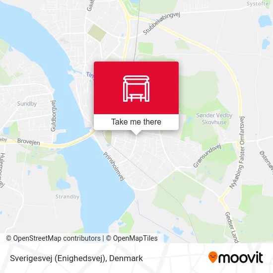 Sverigesvej (Enighedsvej) map