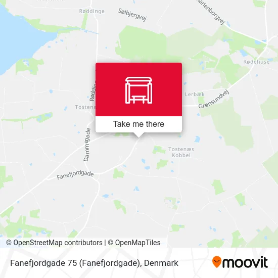 Fanefjordgade 75 map