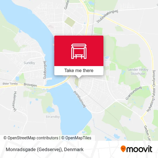 Monradsgade (Gedservej) map