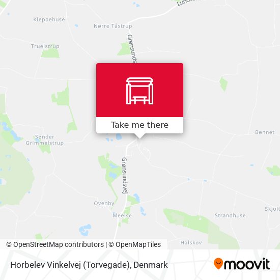 Horbelev Vinkelvej (Torvegade) map