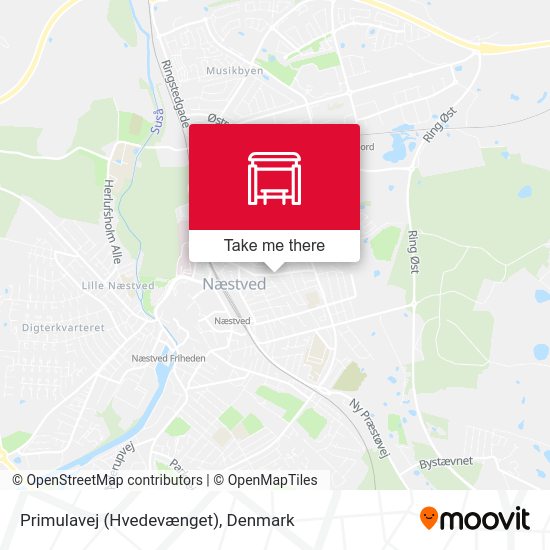 Primulavej (Hvedevænget) map