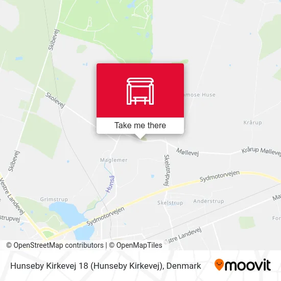 Hunseby Kirkevej 18 map