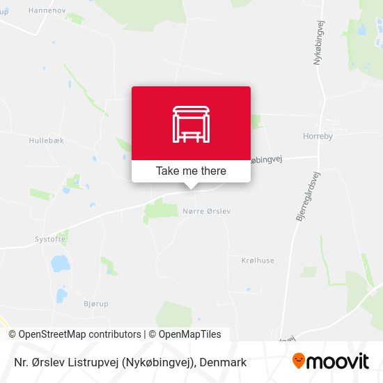 Nr. Ørslev Listrupvej (Nykøbingvej) map