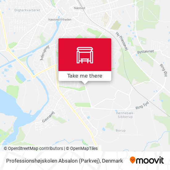 Professionshøjskolen Absalon (Parkvej) map
