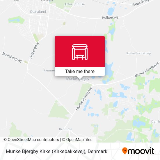 Munke Bjergby Kirke (Kirkebakkevej) map