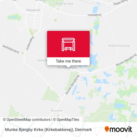 Munke Bjergby Kirke (Kirkebakkevej) map