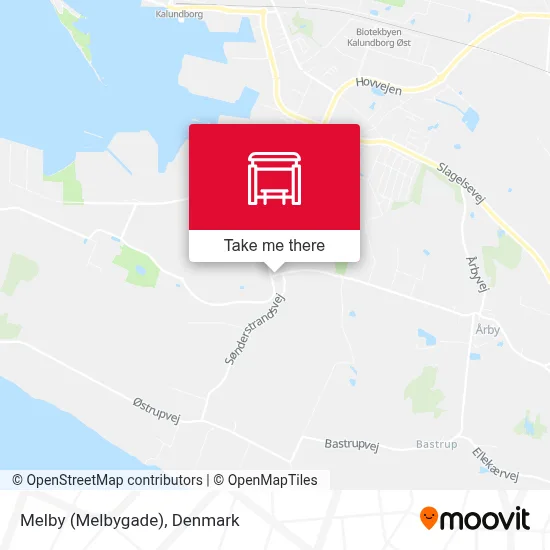 Melby (Melbygade) map