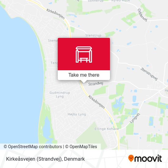 Kirkeåsvejen (Strandvej) map