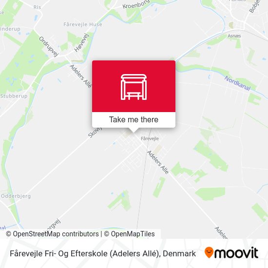 Fårevejle Fri- Og Efterskole (Adelers Allé) map