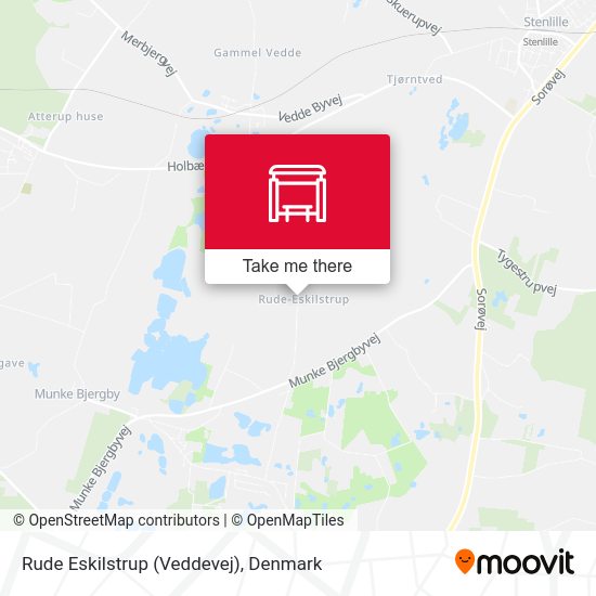 Rude Eskilstrup (Veddevej) map