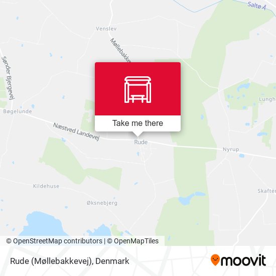 Rude (Møllebakkevej) map