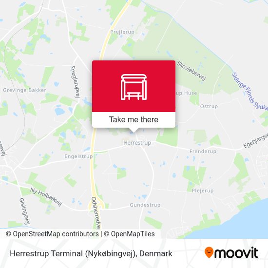 Herrestrup Terminal (Nykøbingvej) map