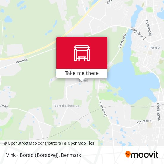 Vink - Borød (Borødvej) map