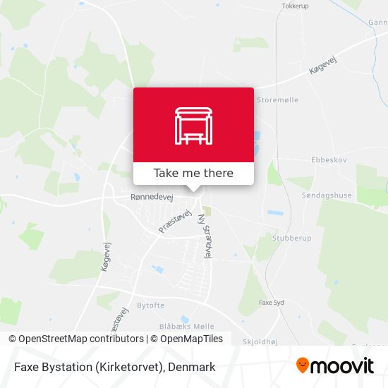 Faxe Bystation (Kirketorvet) map