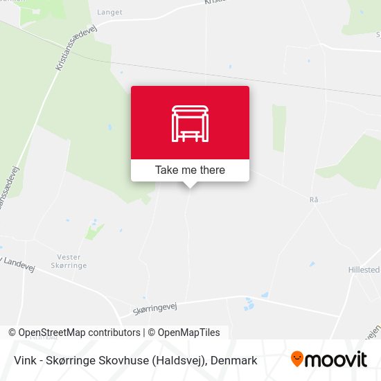 Vink - Skørringe Skovhuse (Haldsvej) map