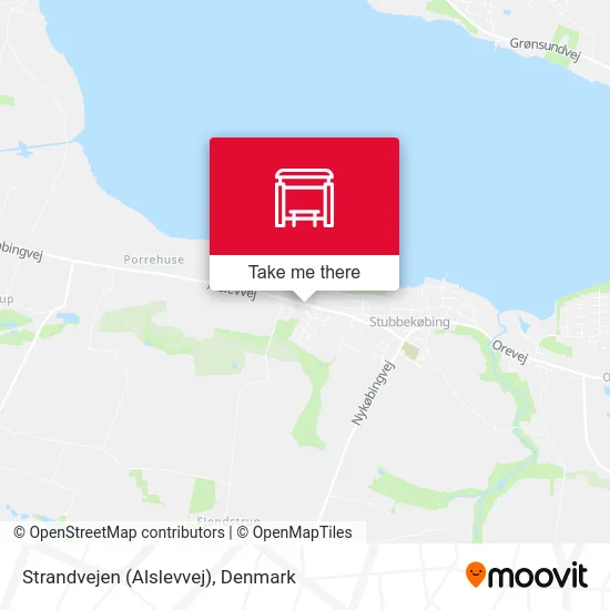 Strandvejen (Alslevvej) map