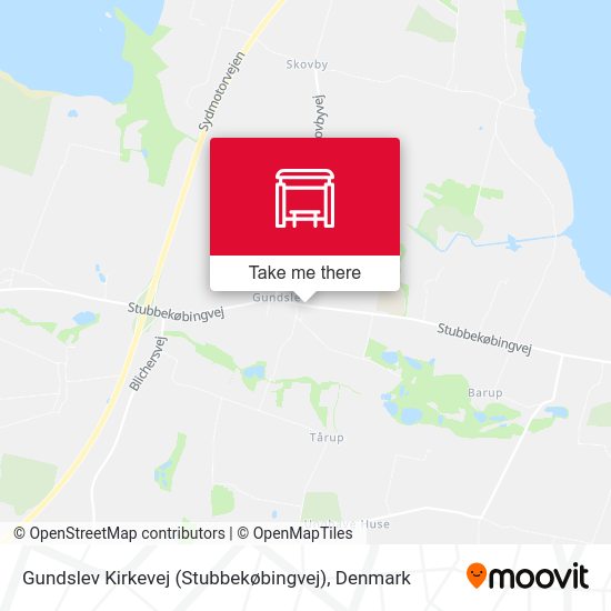 Gundslev Kirkevej (Stubbekøbingvej) map