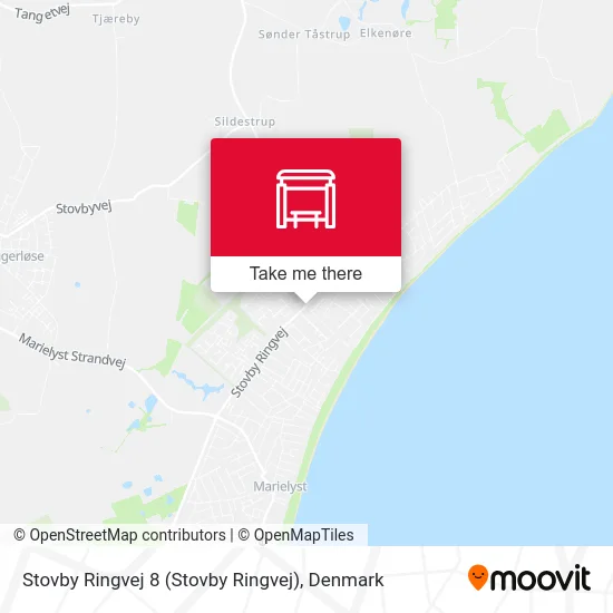 Stovby Ringvej 8 map