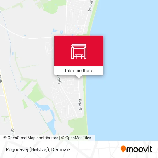 Rugosavej (Bøtøvej) map