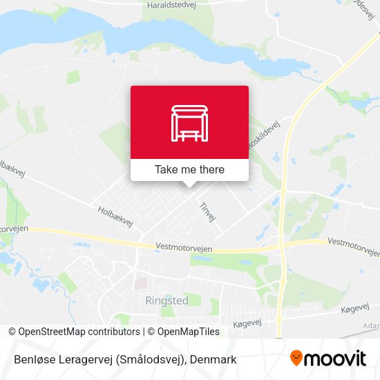 Benløse Leragervej (Smålodsvej) map