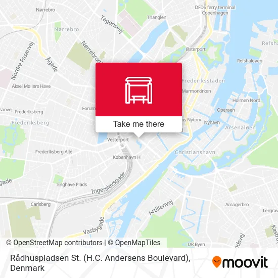 Rådhuspladsen St. (H.C. Andersens Boulevard) map