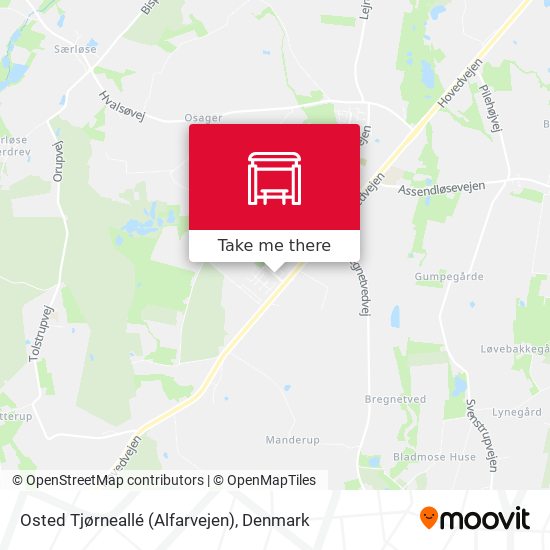 Osted Tjørneallé (Alfarvejen) map