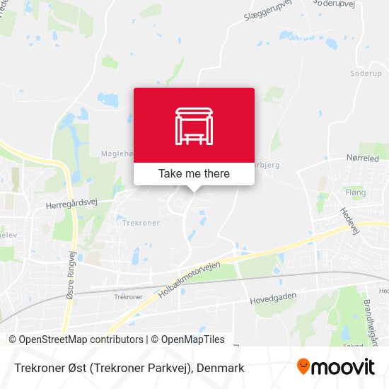 Trekroner Øst (Trekroner Parkvej) map
