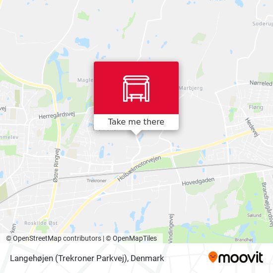 Langehøjen (Trekroner Parkvej) map