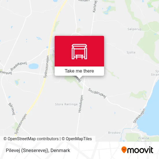 Pilevej (Sneserevej) map