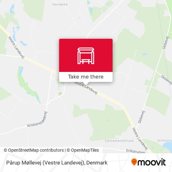 Pårup Møllevej (Vestre Landevej) map