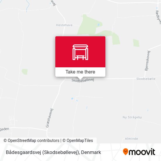 Bådesgaardsvej (Skodsebøllevej) map