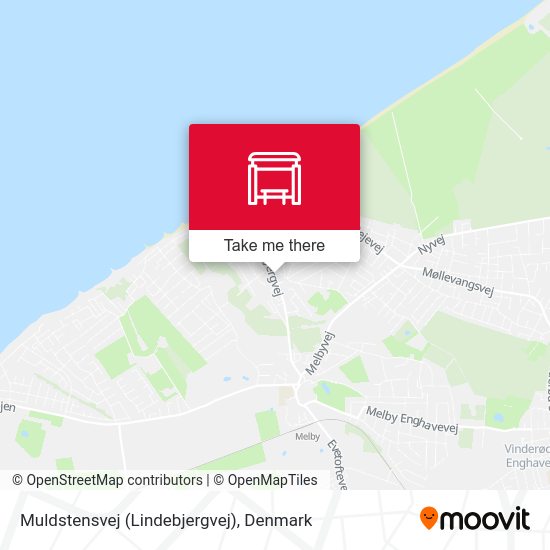 Muldstensvej (Lindebjergvej) map