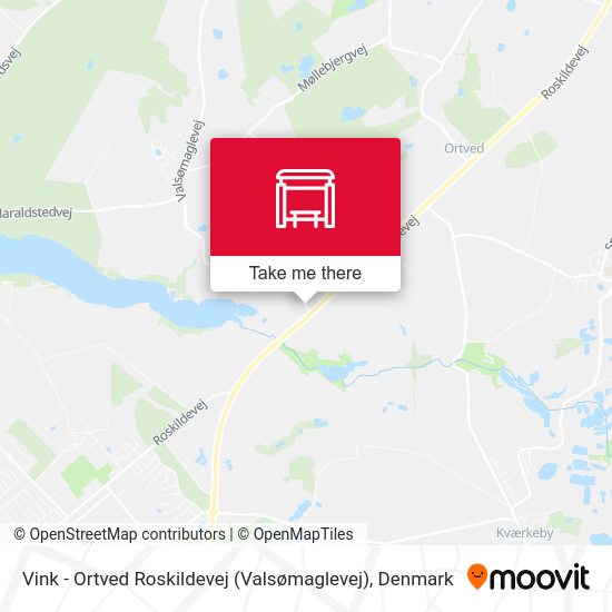 Vink - Ortved Roskildevej (Valsømaglevej) map