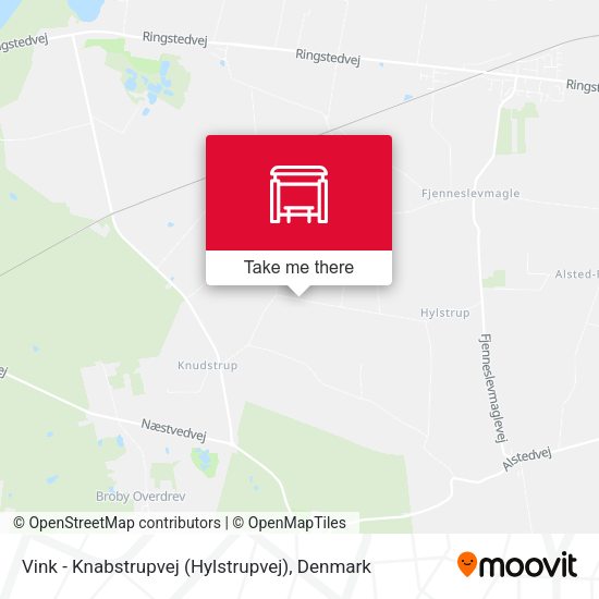 Vink - Knabstrupvej (Hylstrupvej) map