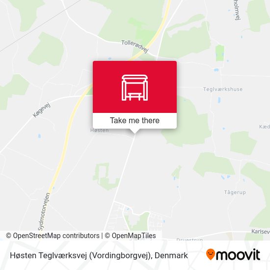Høsten Teglværksvej (Vordingborgvej) map