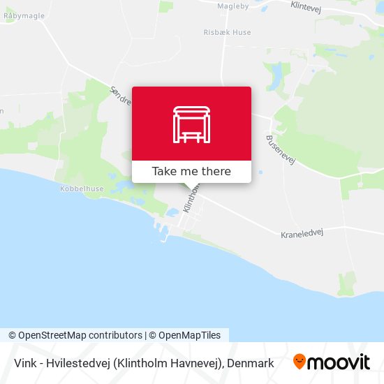 Vink - Hvilestedvej (Klintholm Havnevej) map
