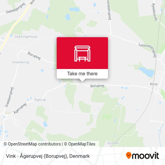 Vink - Ågerupvej (Borupvej) map