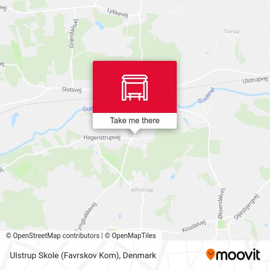 Ulstrup Skole (Favrskov Kom) map