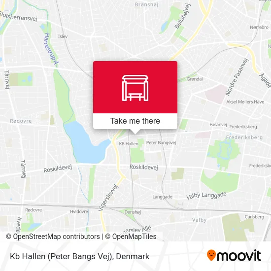 Kb Hallen (Peter Bangs Vej) map