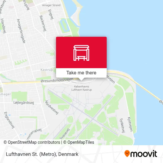 Lufthavnen St. (Metro) map