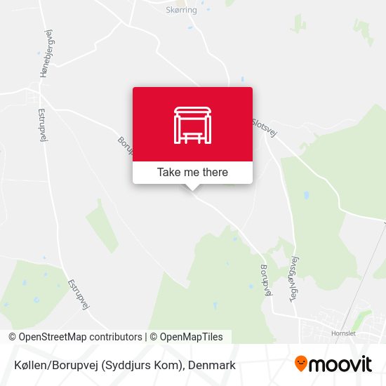 Køllen/Borupvej (Syddjurs Kom) map