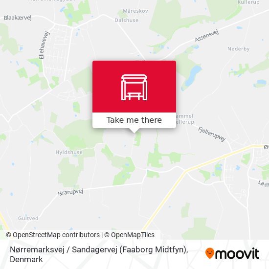 Nørremarksvej / Sandagervej (Faaborg Midtfyn) map