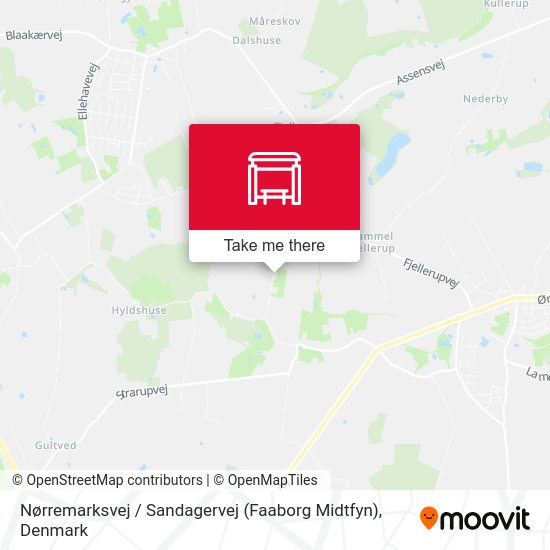Nørremarksvej / Sandagervej (Faaborg Midtfyn) map