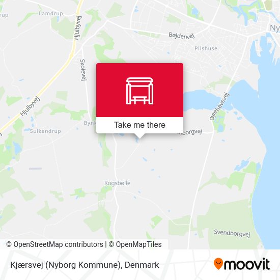 Kjærsvej (Nyborg Kommune) map