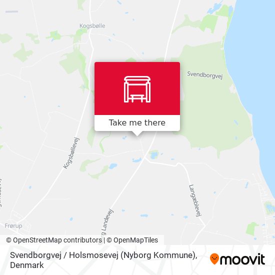 Svendborgvej / Holsmosevej (Nyborg Kommune) map