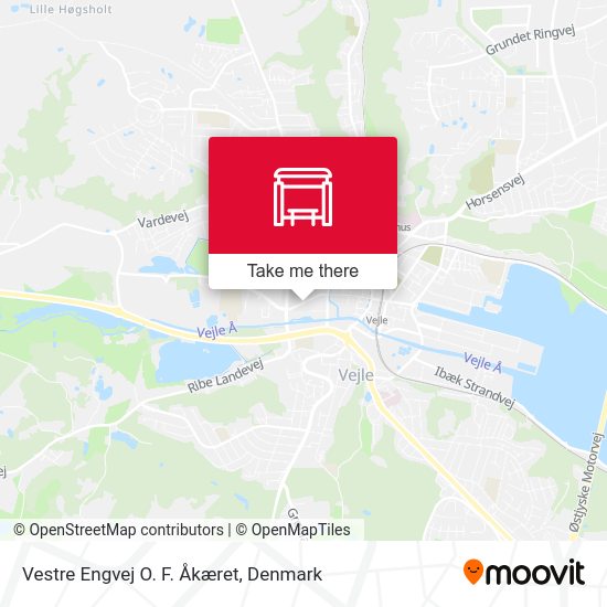 Vestre Engvej O. F. Åkæret map
