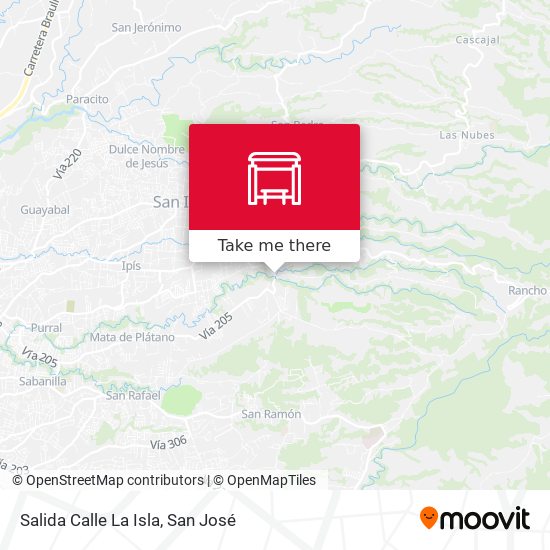 Mapa de Salida Calle La Isla